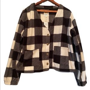 C & C California Black Night Gingham Plaid Jacket